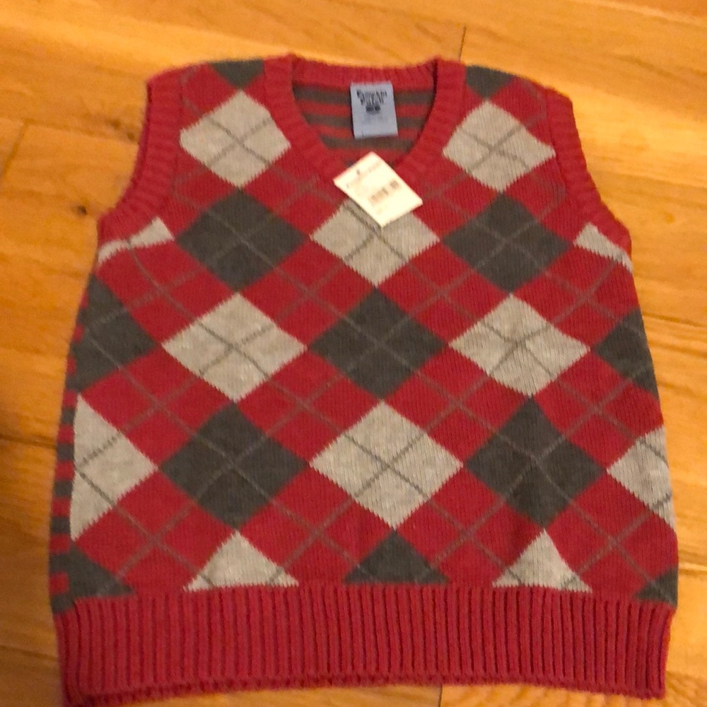 Pumpkin patch boys sweater vest size 4 new